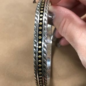 Brighton 2 tone bangle bracelet